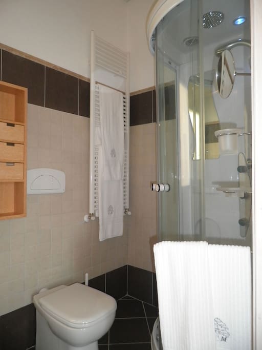 Bathroom with hydro shower