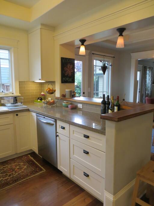 open concept fully equipped kitchen