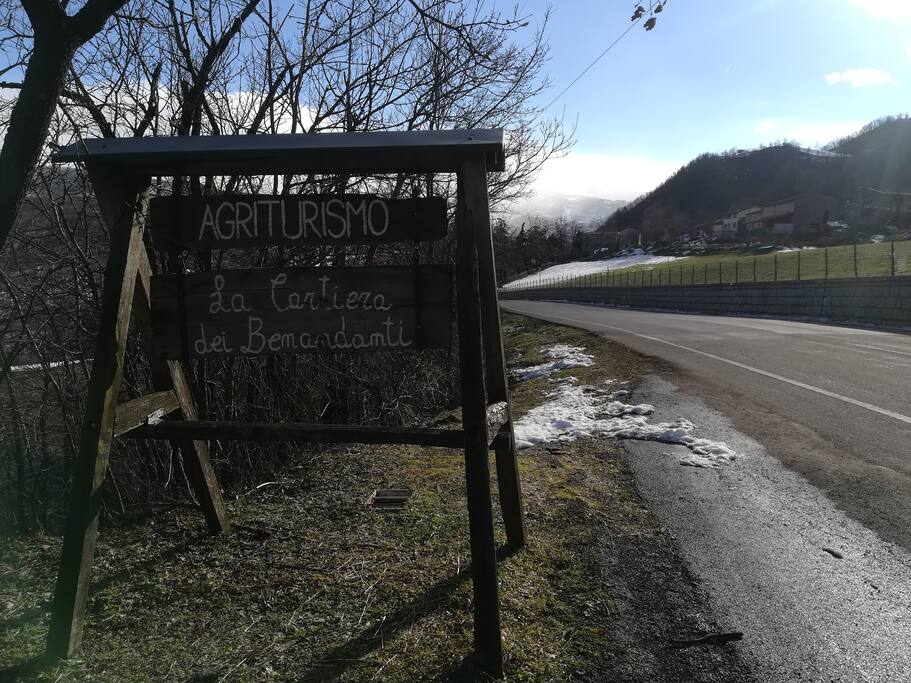 Indicazioni lungo la strada