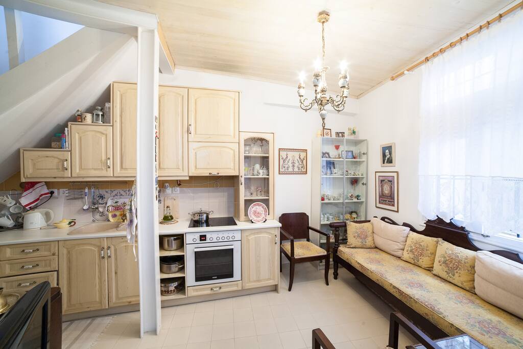 Fully equipped Kitchen. Brand new with all appliances, cuttlery, plates etc needed