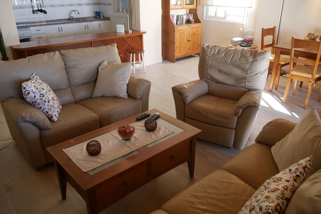 Comfortable leather furniture