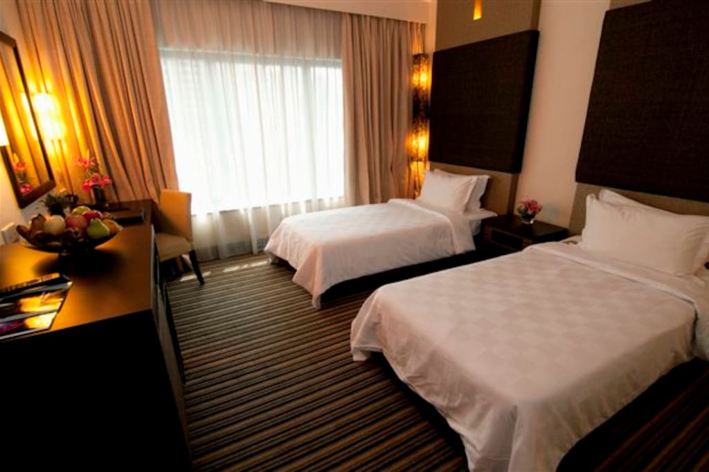 Hotel Room Twin Bed