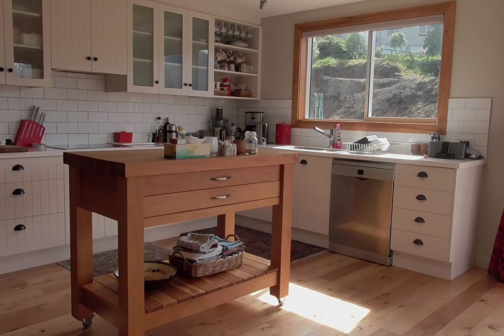 kitchen with morning sun