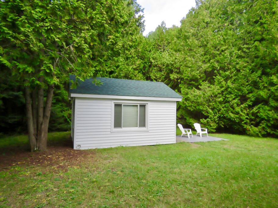Just another angle of the Love Shack in the woods.