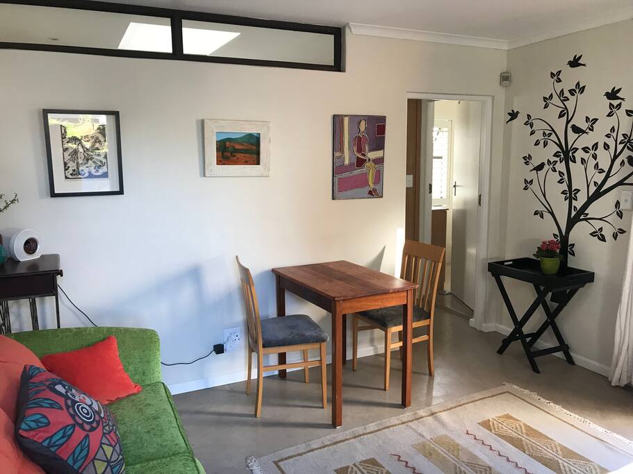 The bright living area