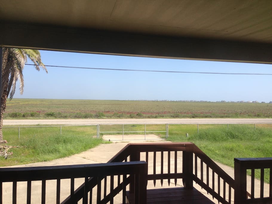 This is taken from the front porch looking at the San Bernard Wildlife Refuge.
