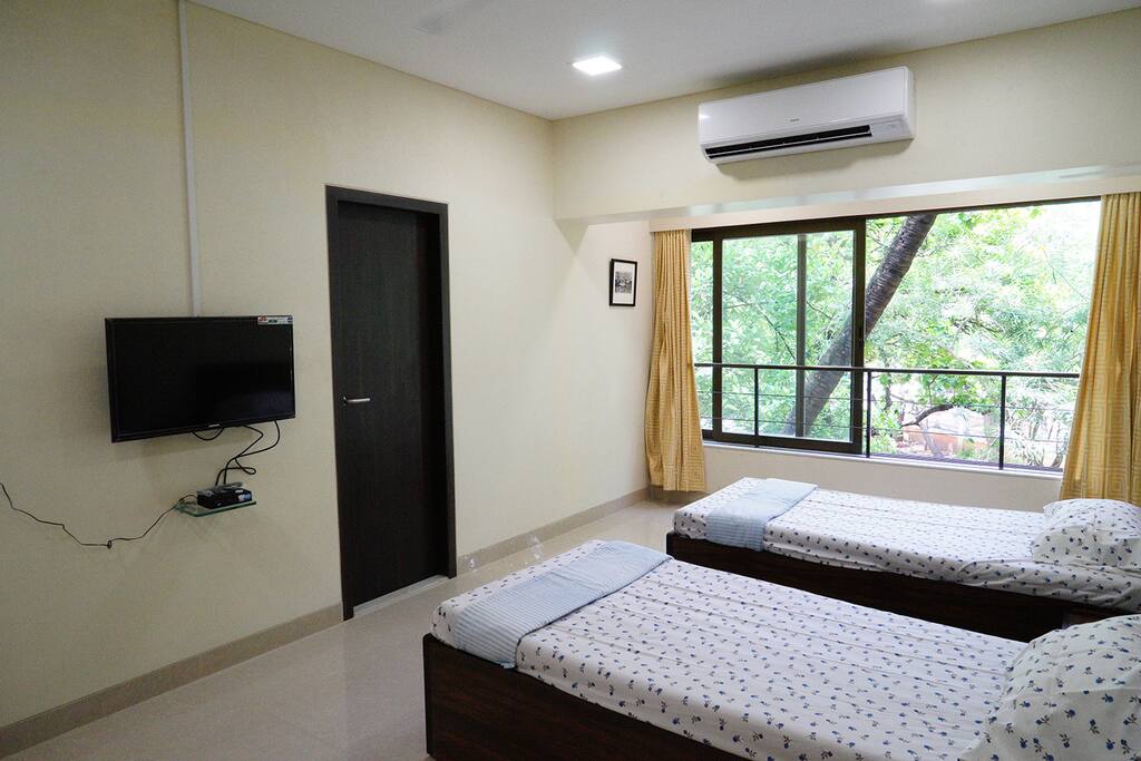 Bedroom with TV