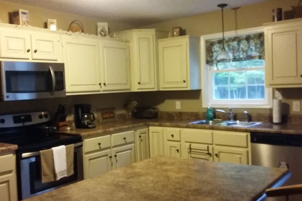 Kitchen looking toward the back of the house