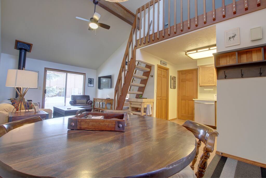 The open living area makes it