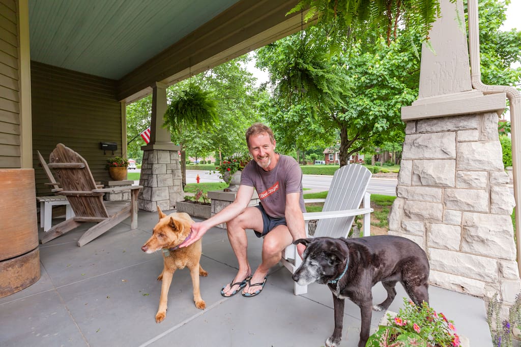 Ron and his two awesome dogs, Millie & Gavy. They may very well be greeting you with wagging tails when you arrive!