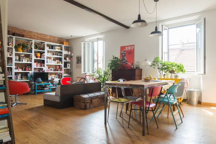 COOL TWO-FLOOR ATTIC in city center