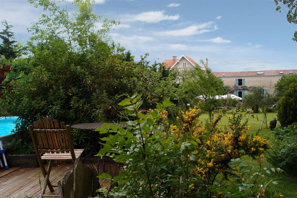 vue du fond du jardin