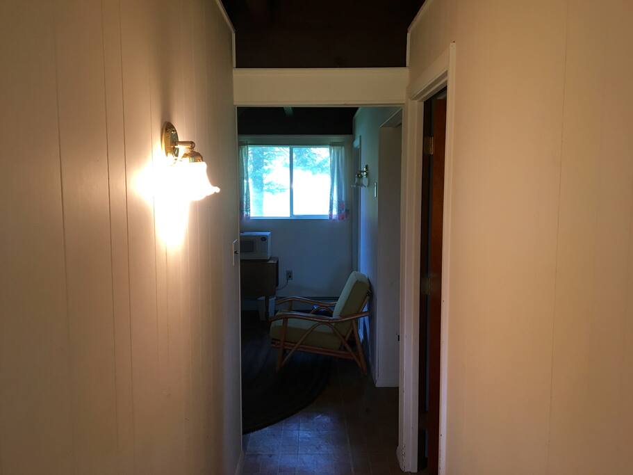Ground-level hallway
