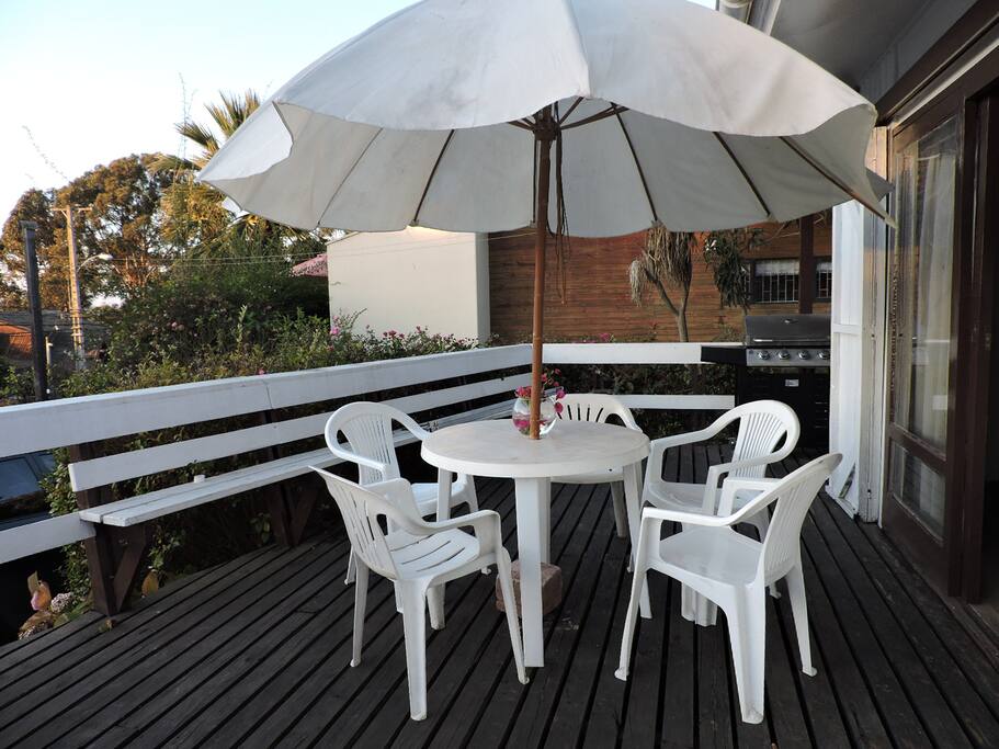 Terraza con vista al mar