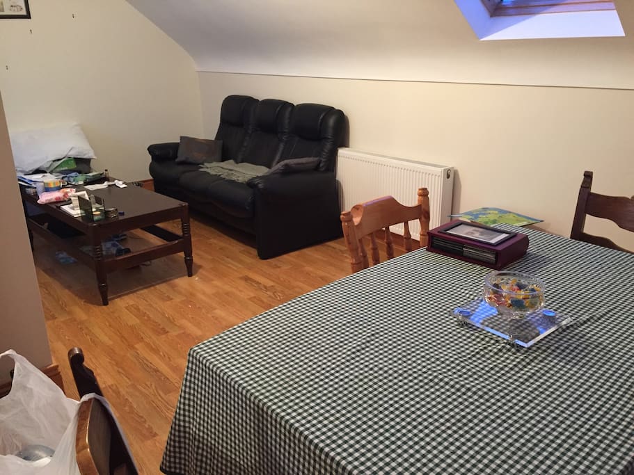 This is the living and dining room area.