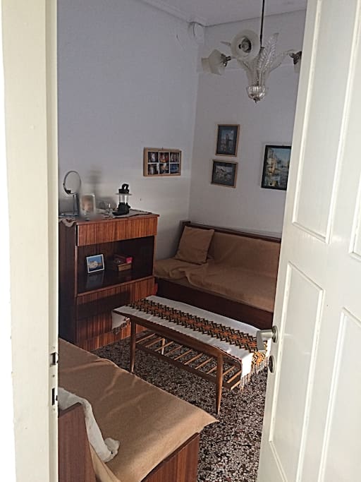 Living room with 2 pull out (to bed) sofas