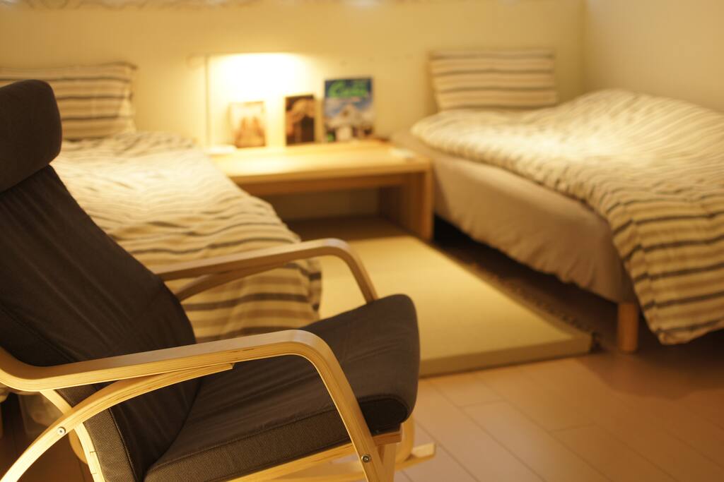 MUJI Single Bed x 2 in Room A