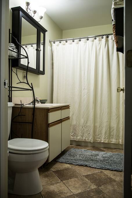 The shared bathroom