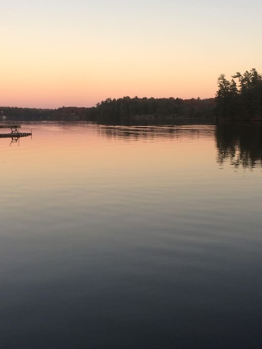 Maclean Lake at sunset