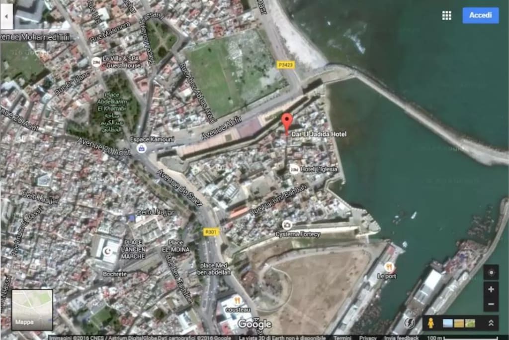 posizione esatta all'interno della cite portugaise