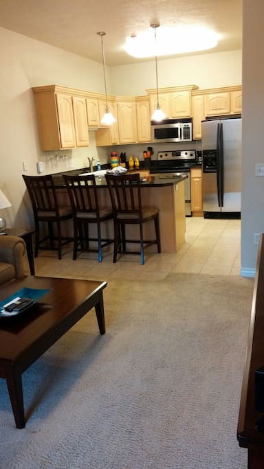 Fully stocked kitchen