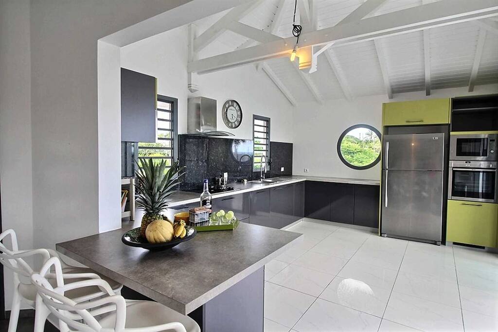 Villa Diva Guadeloupe Cuisine équipée et moderne