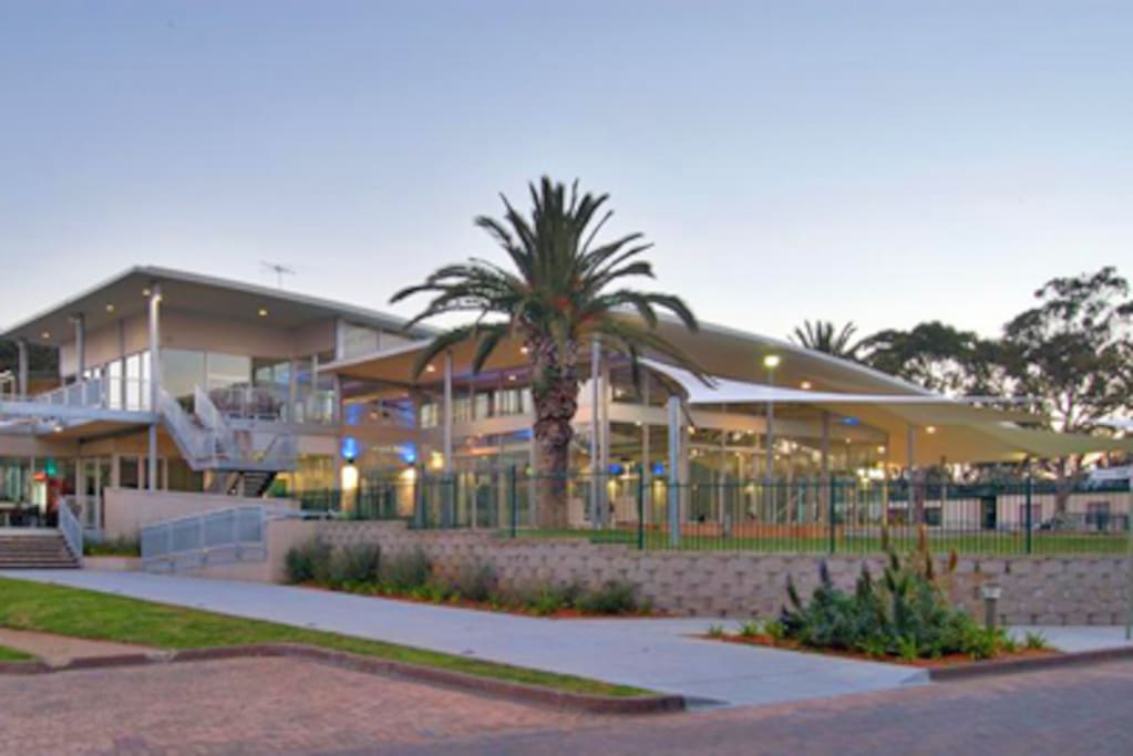 Pool, Gym, Cafe, Squash, Games room complex
