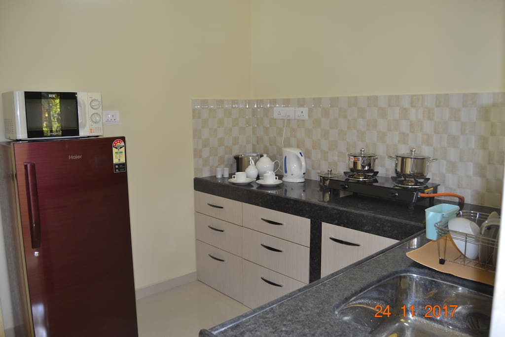 Kitchen : All appliances ,crockery and cuttlery