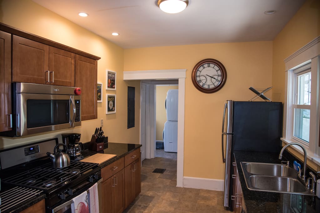 Fully stocked kitchen