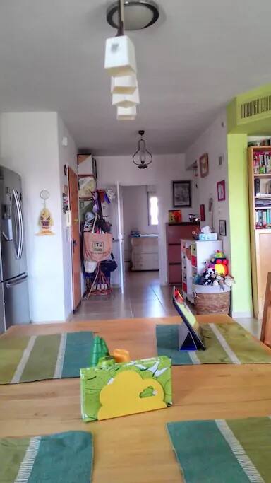 A view from the leaving room to the master bedroom