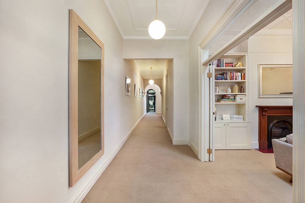 Expansive hallway that gives you the sense of space and grandeur.