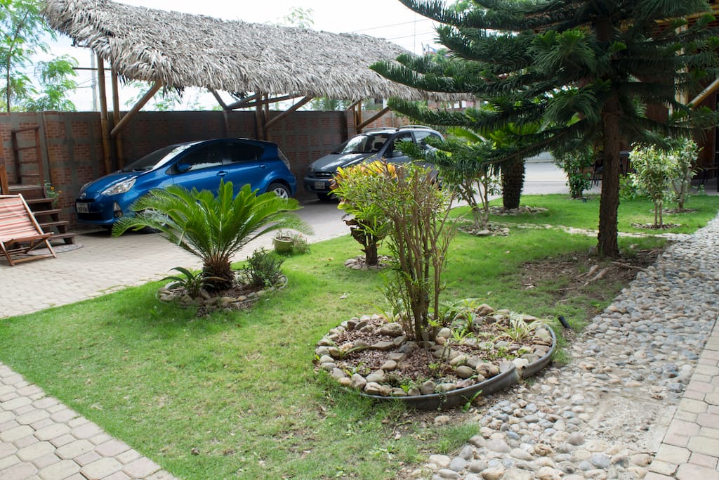 Yard, patio and garage