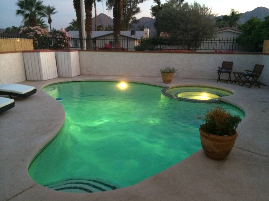 Pool looking away from house at mountains