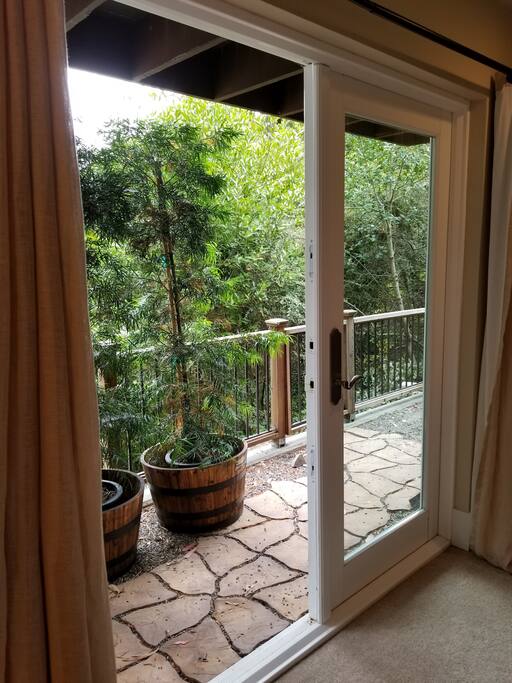 Enjoy your own private patio to take in the view and nature