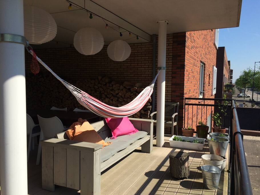 roofed terrace, 42 sq. mtrs.