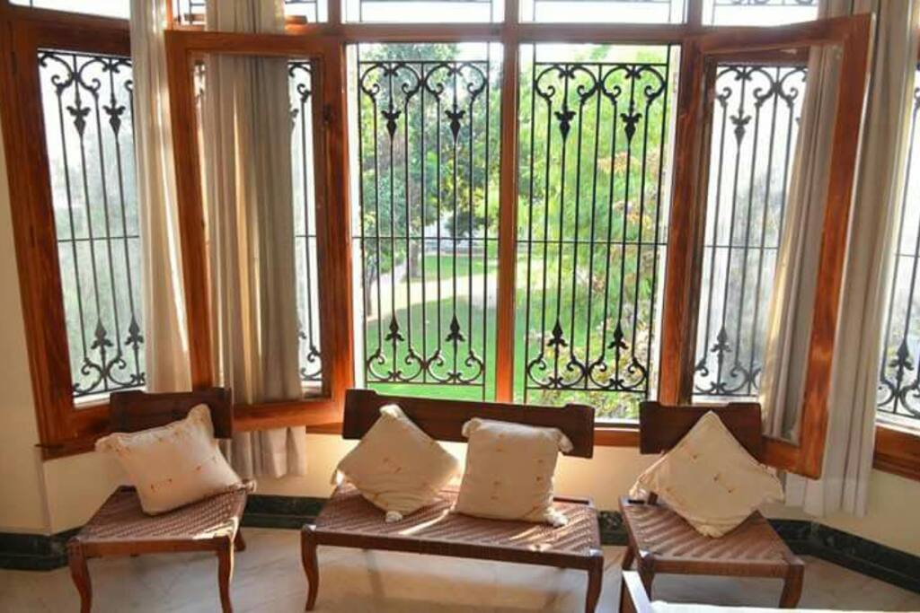 view from the bedroom window