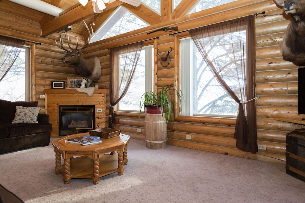 Nicknamed the "Tree Room" Enjoy Gas Fireplace in the corner.