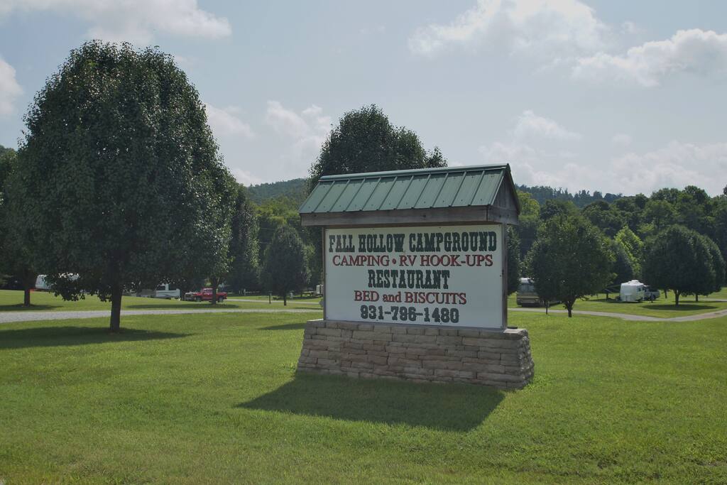 Road sign at entrance