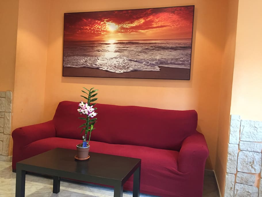 Cozy living room with WIFI, cable, fooseball table
