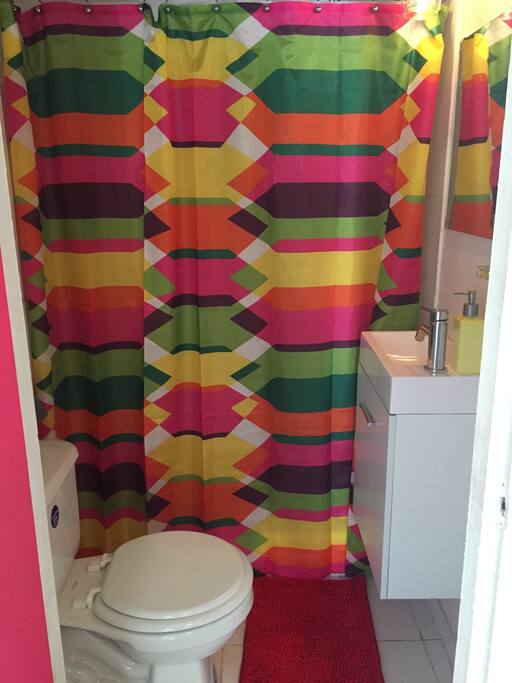 Complete bathroom.