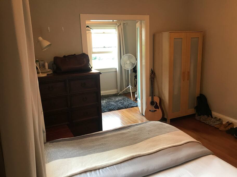With a sun room, large enough for a mattress.