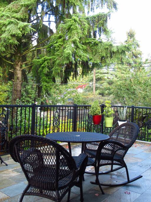 Large patio