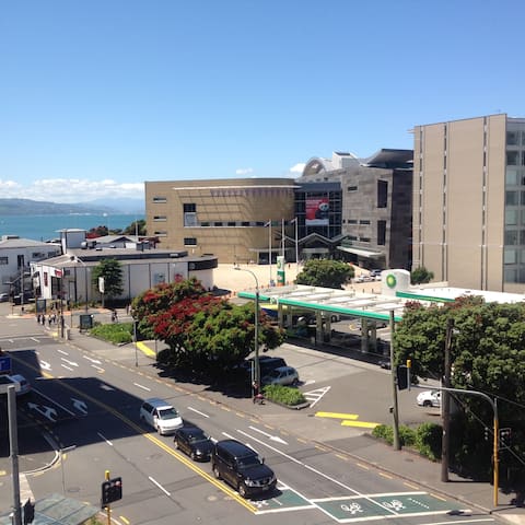 Water front view | Te Papa  & Cuba Street - 2 mins