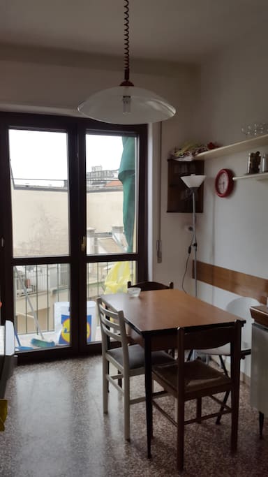Kitchen with a Bright View.