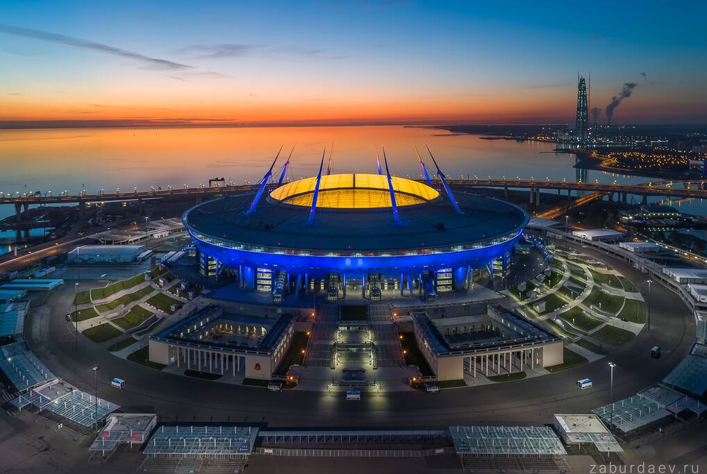 Вид на Санкт-Петербург арену