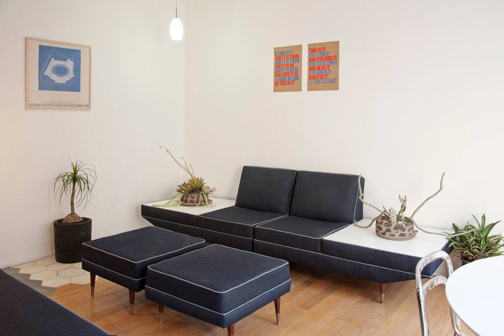 Living room space.