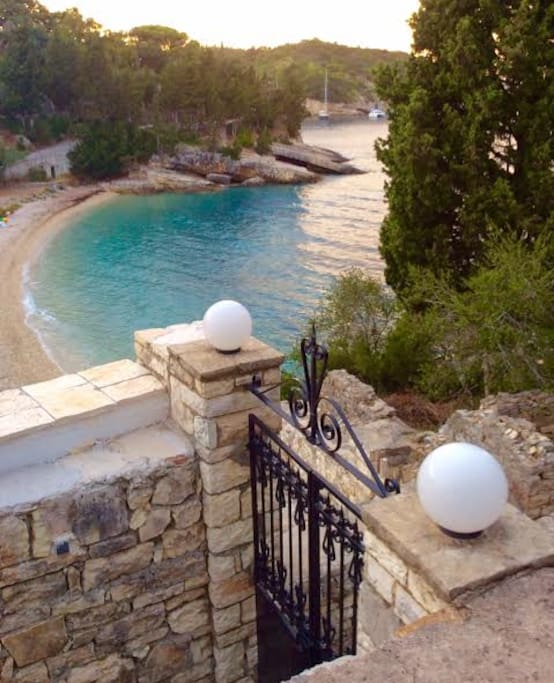 Gate to the sea below.