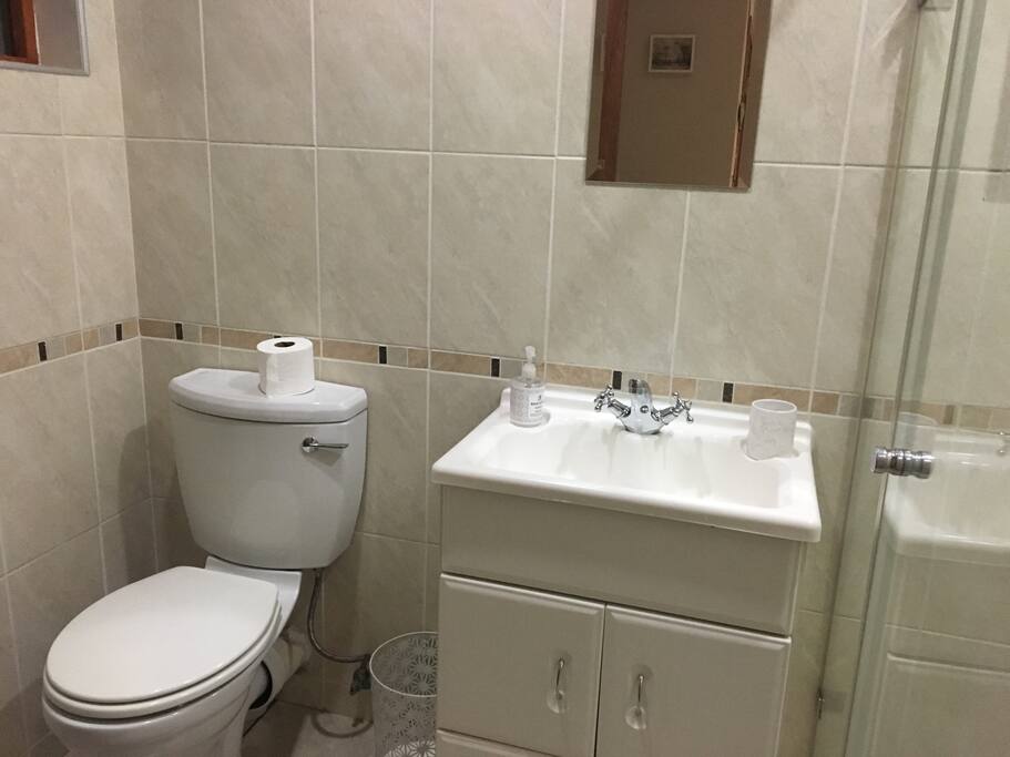 Simple en suite bathroom