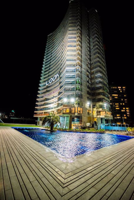 desde la piscina