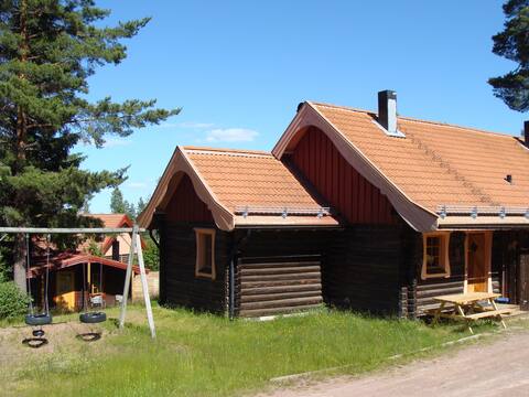 A fabulous log house at the foot of Gesundaberget.
